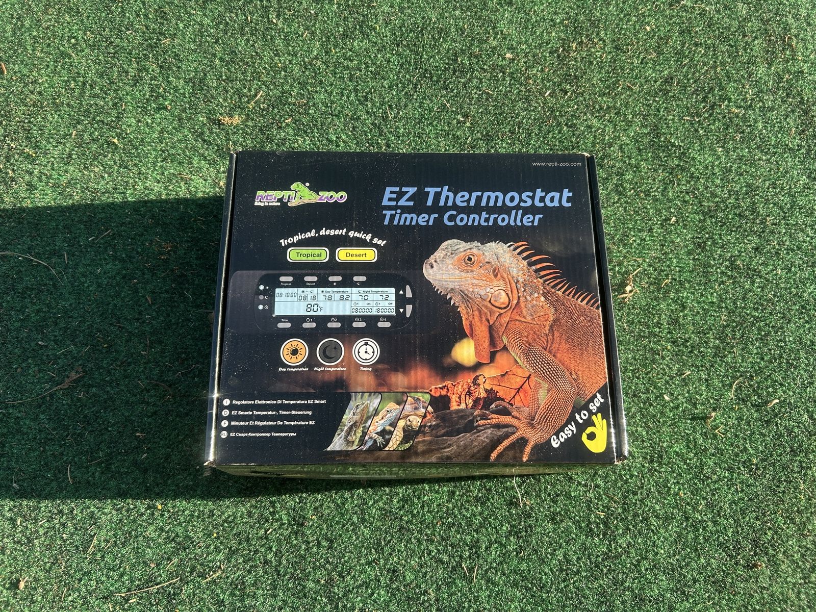 Terrarium temperature control panel
