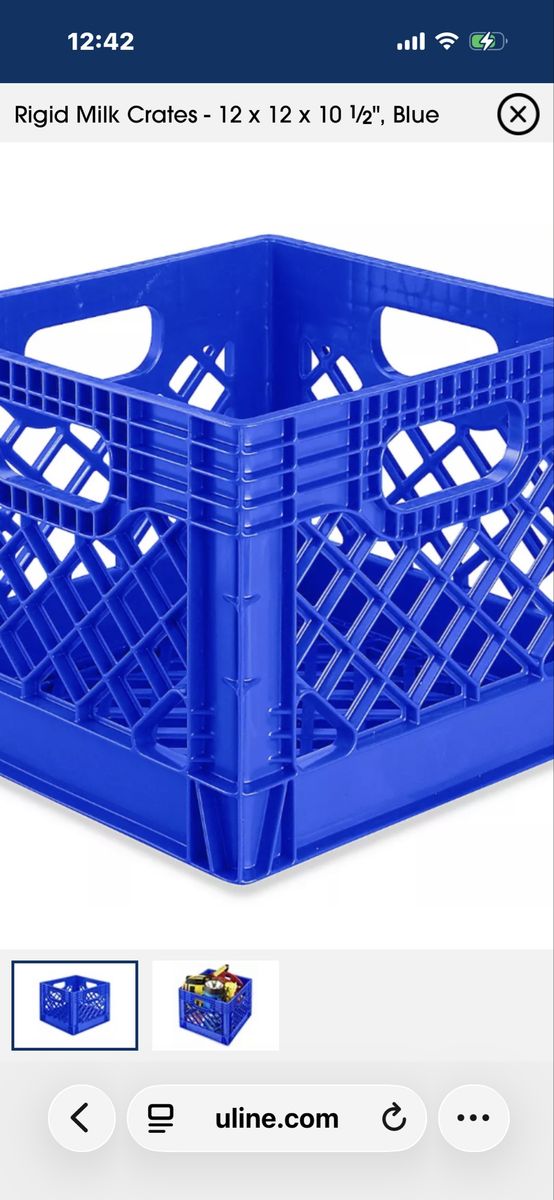 Milk crates (multiple)
