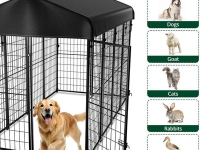 Dog/Animal Pet Kennel Outside, 8'x6'x4'