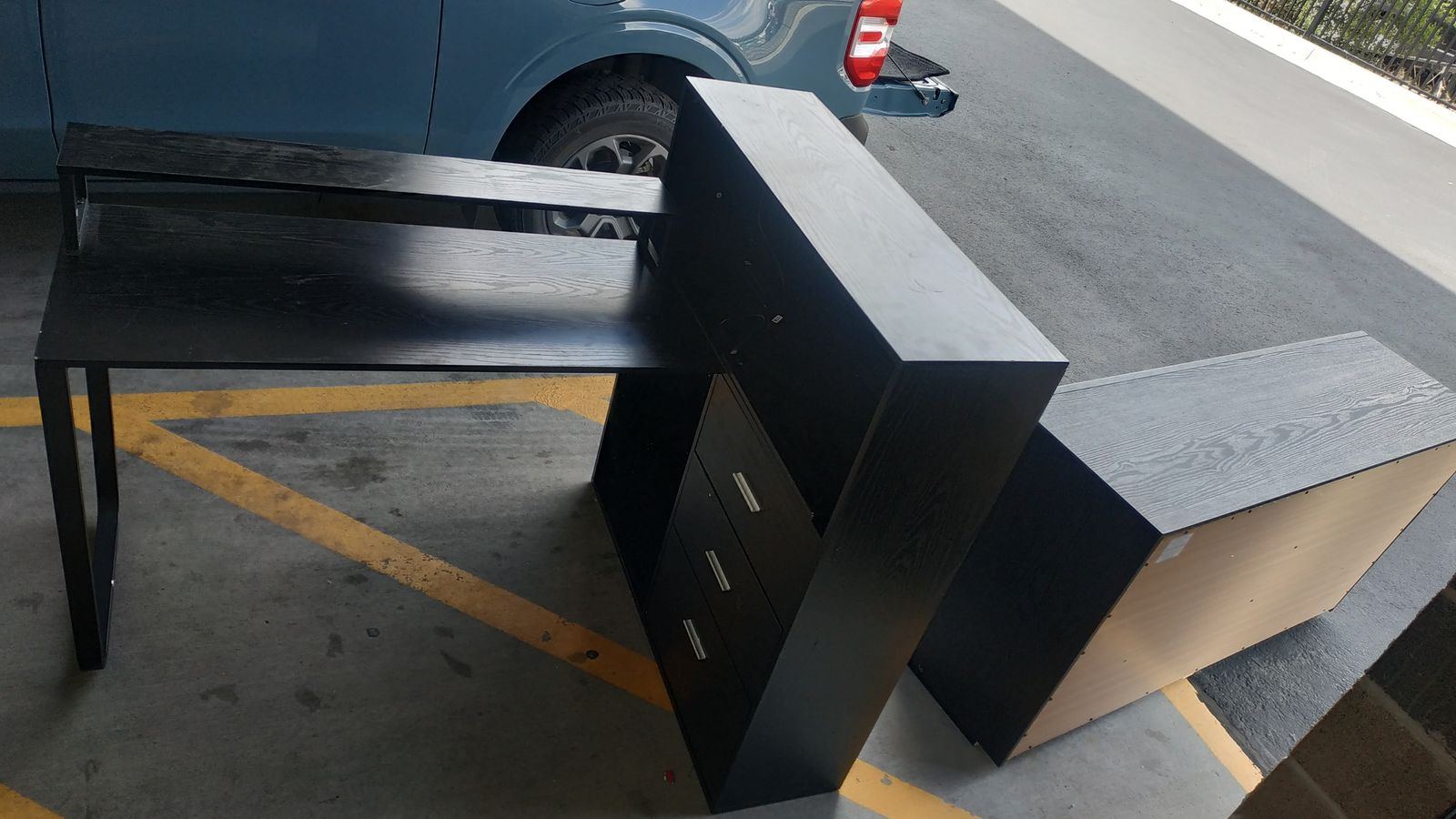 Corner desk.