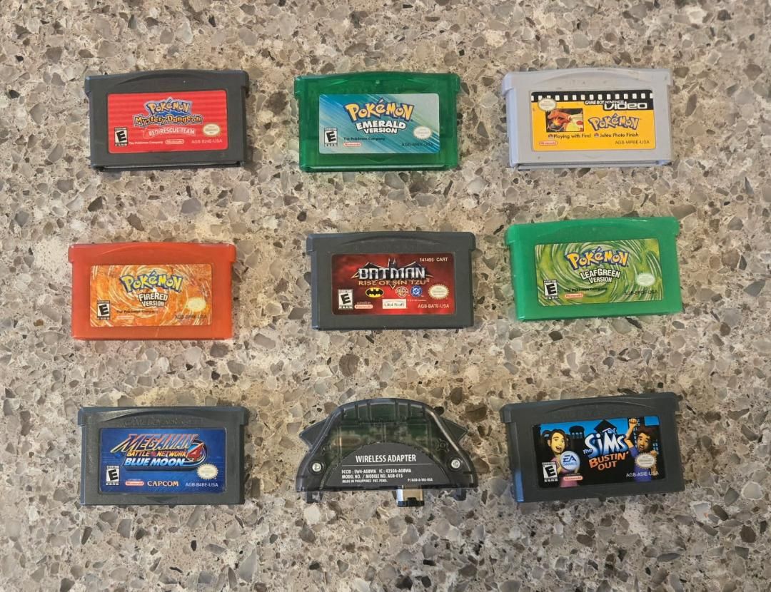 Nintendo Gba game bundle including PokeMon Emerald! trades considered!