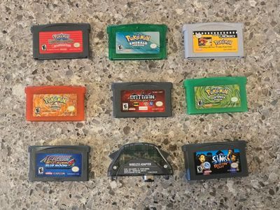 Nintendo Gba game bundle including PokeMon Emerald! trades considered!