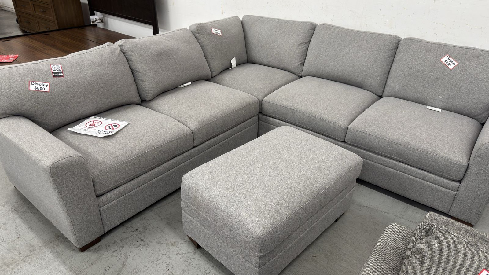 Sofa Sectional ottoman Fabric Storage