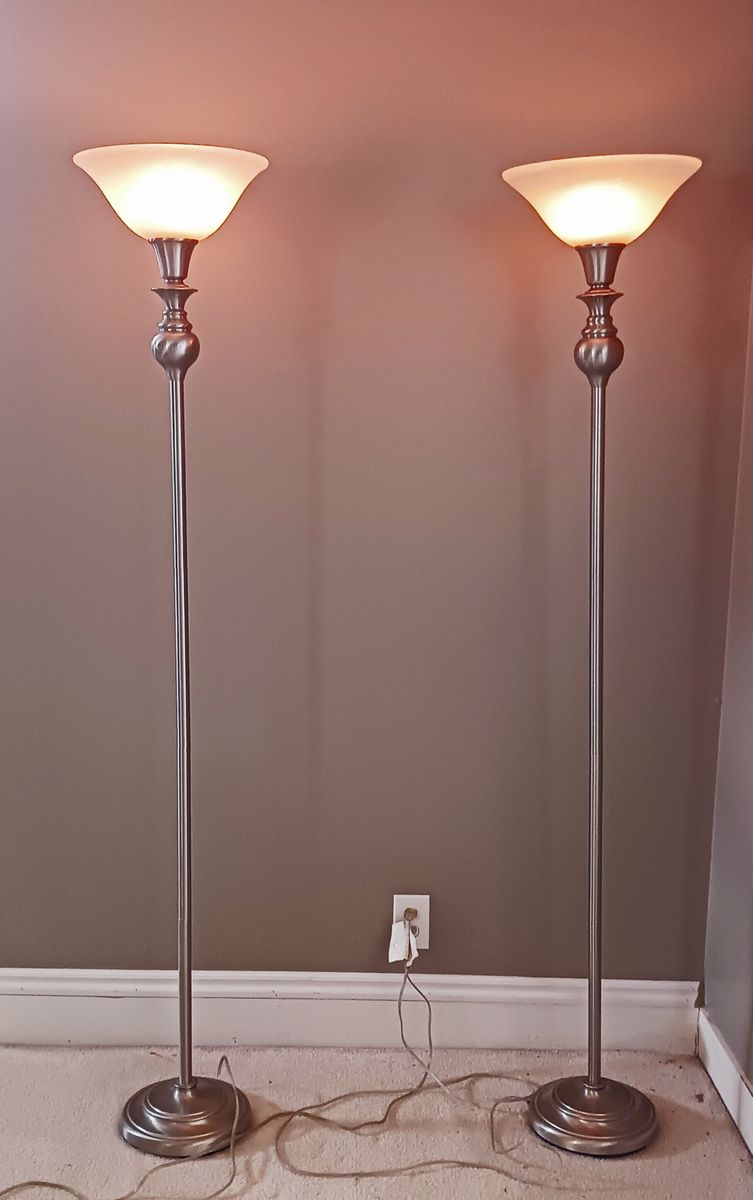 Stainless Steel Floor Torch Lamps