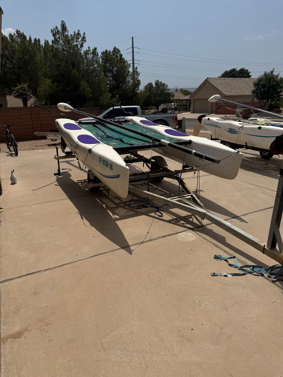 Hobie Wave 13' Catamaran Sailboats with Trailers