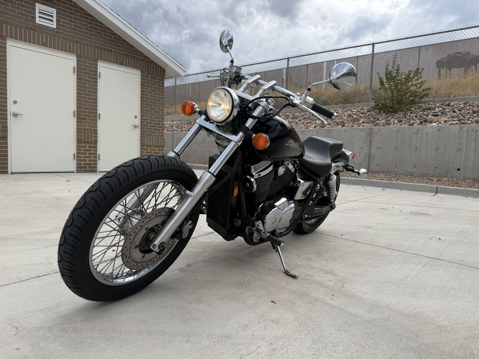 2003 Honda Shadow Spirit Cruiser Motorcycle - Black