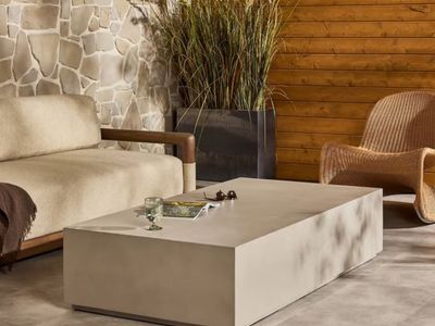 Four Hands Outdoor Concrete Coffee Table