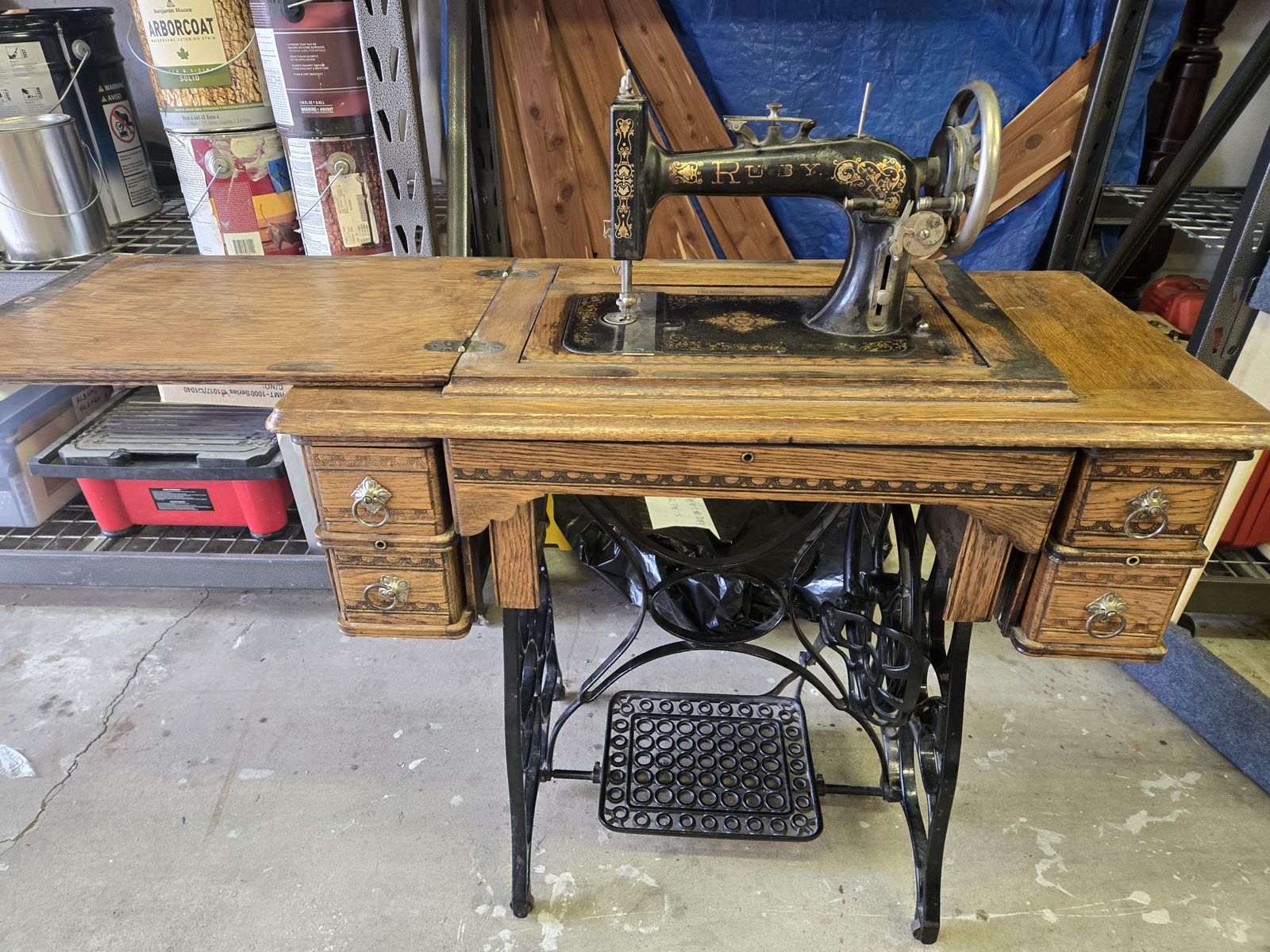 Antique Ruby Treadle sewing machine