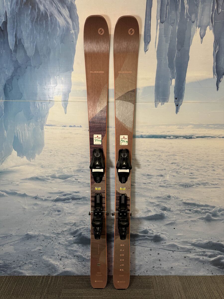 Lightly Used 2026 Blizzard Black Pearl 94 Ski w/ Atomic Strive 11 Demo Bindings - 164CM