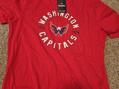Fanatics NHL Washington Capitals Men's Red T-Shirt Size XL Short Sleeve New with Tags