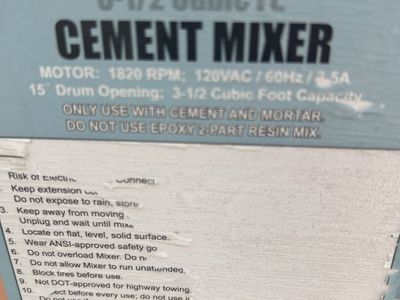 Cement mixer