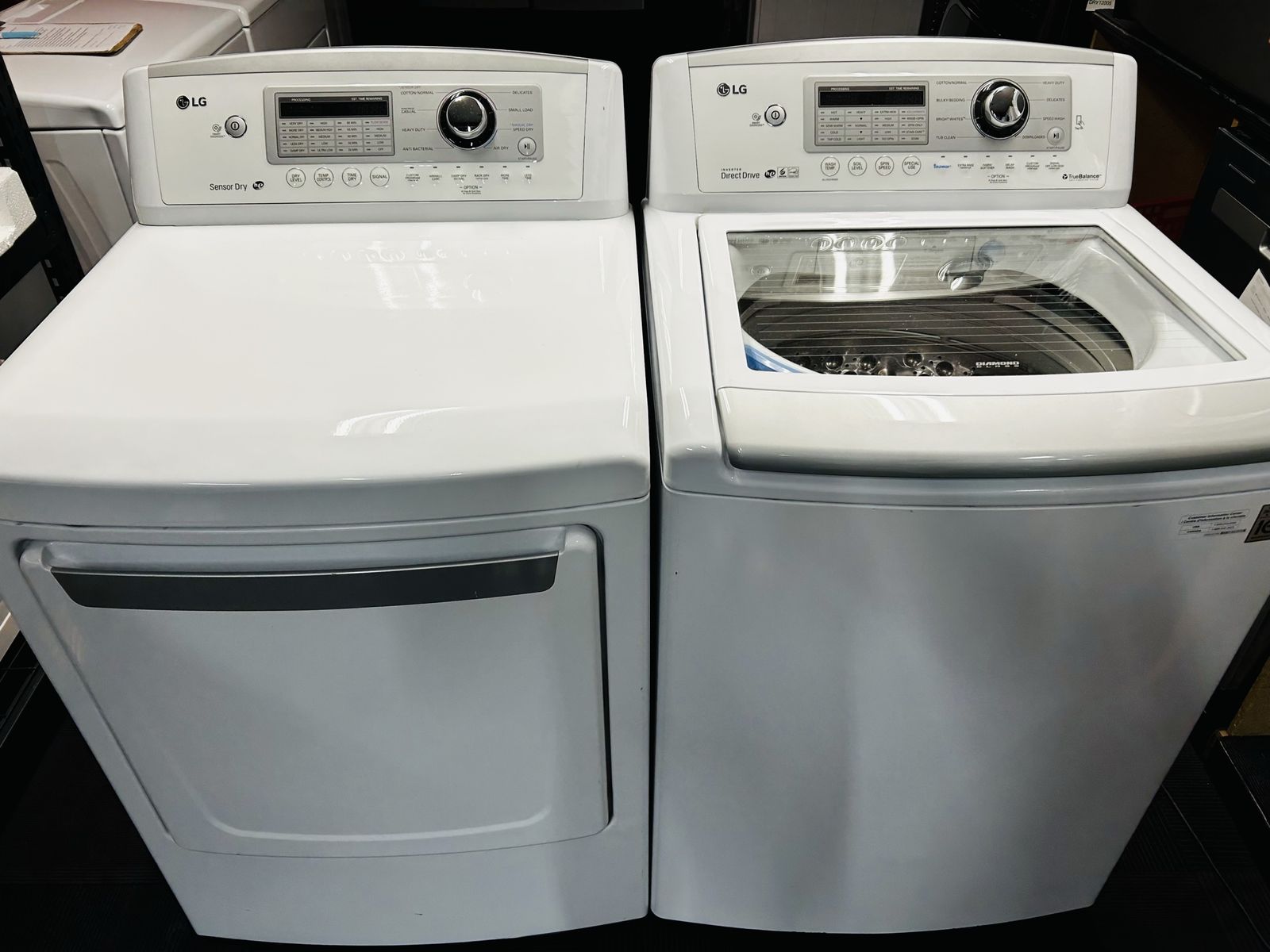 Lg Electric Top Load Set