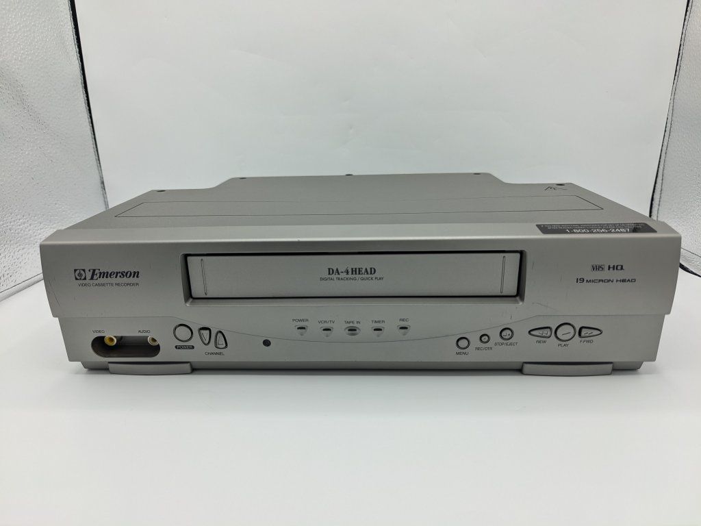 Emerson EWV404 VCR VHS Player 4 Head 19 Micron - Serviced - Tested & Working