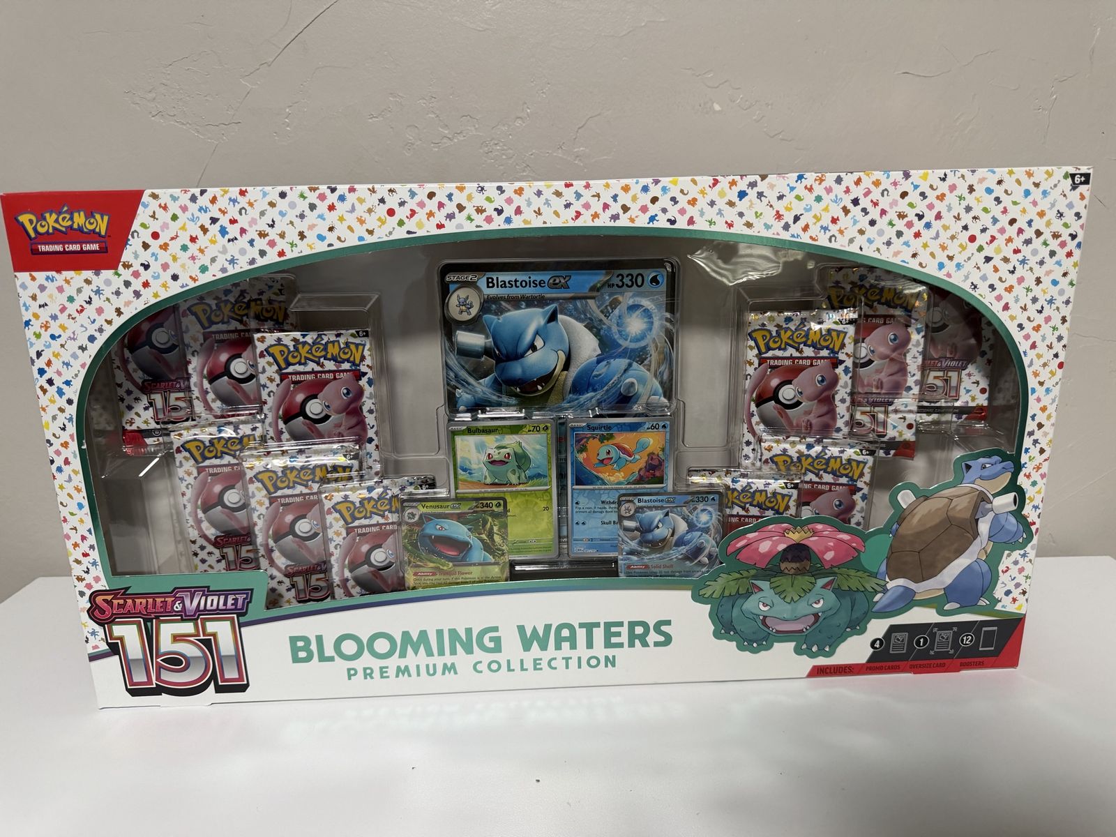 Pokemon TCG Scarlet & Violet 151 Blooming Waters Premium Collection Blastoise ex Sealed Box