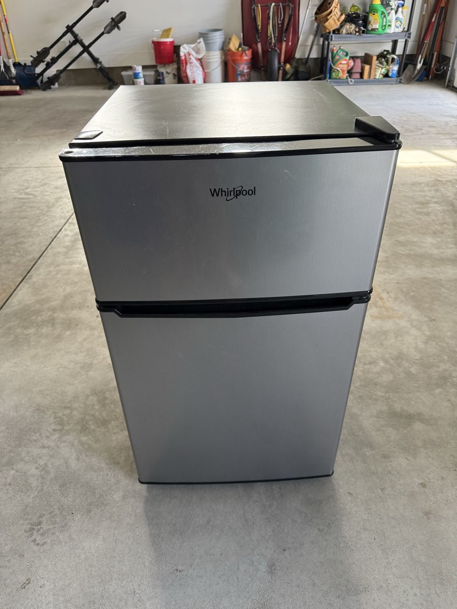 Whirlpool Stainless Steel Mini Fridge with Freezer