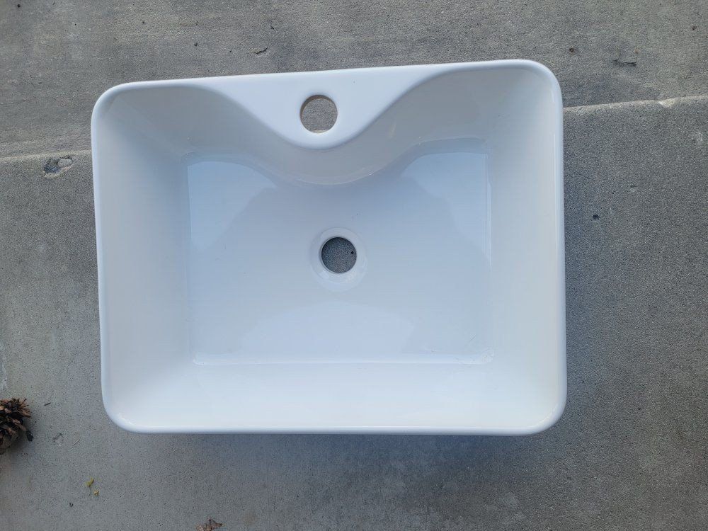 BRAND NEW Bathroom Vessel Sink, White,
