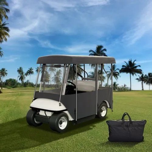 Black Golf Cart Enclosure Cover - Fits L200 x W110 x H154 CM - New in Box