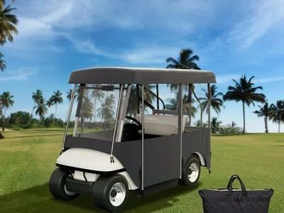 Black Golf Cart Enclosure Cover - Fits L200 x W110 x H154 CM - New in Box