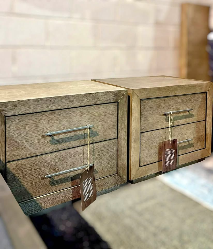 Solid Wood Nightstand Set – $349