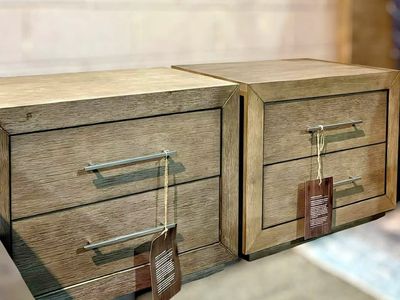 Solid Wood Nightstand Set – $349