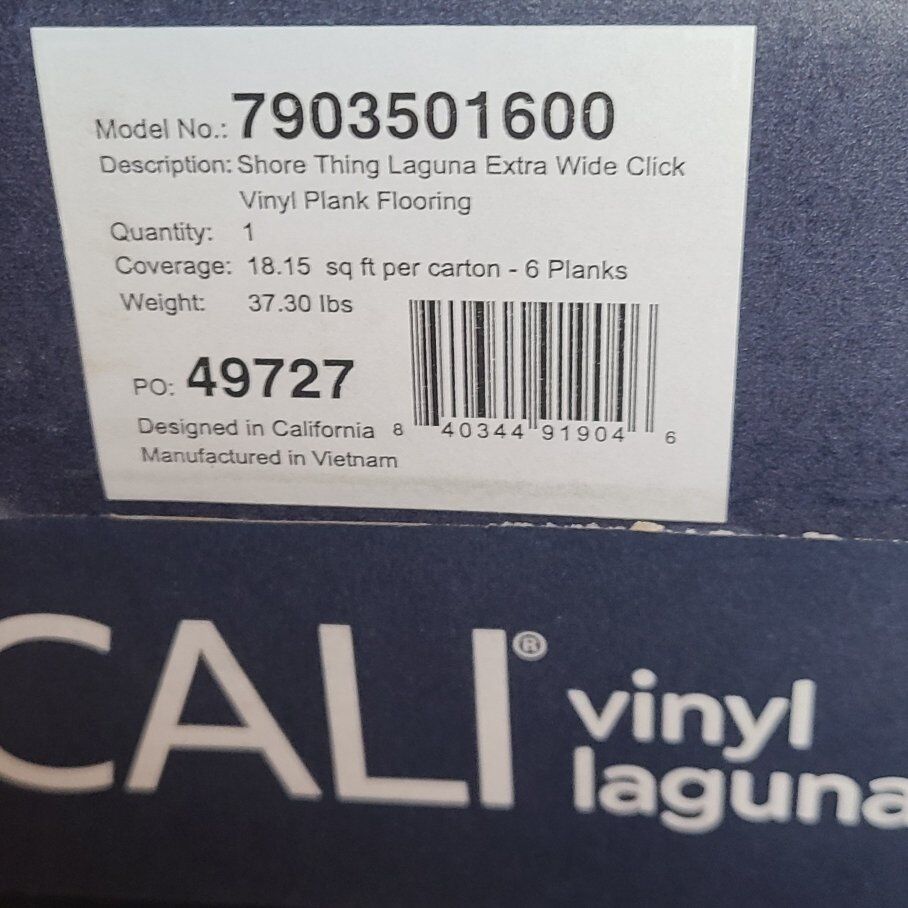 145 square feet NIB Cali lvp