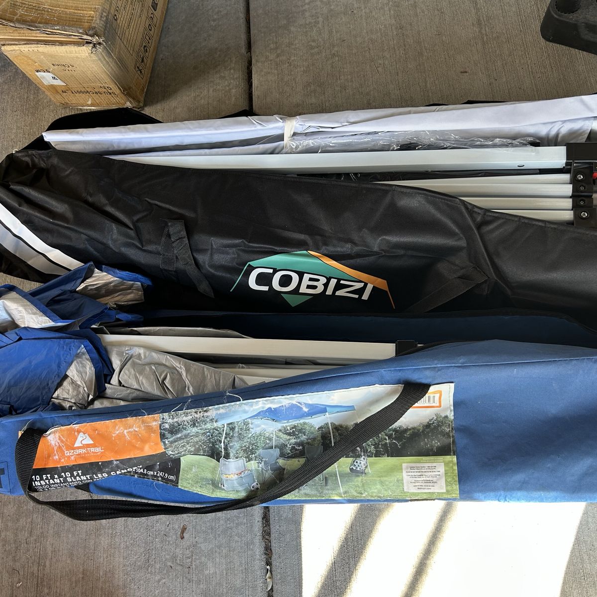 Two 10x10 Pop Up Canopy For Vending Or Yard Sale