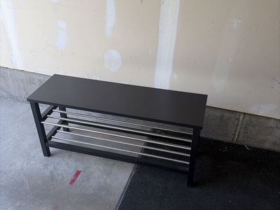 Bench with shoe rack