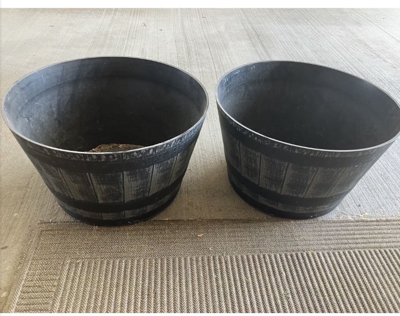 Whiskey Planter Barrels