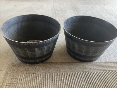 Whiskey Planter Barrels