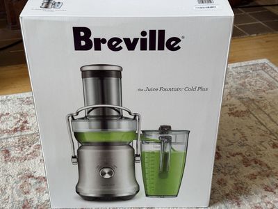 Breville Juice Fountain Cold Plus Brushed Stainless Steel BJE530BSS NEW in Box