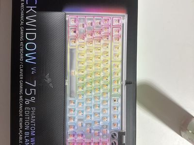 Razer Blackwidow v4 Phantom White edition