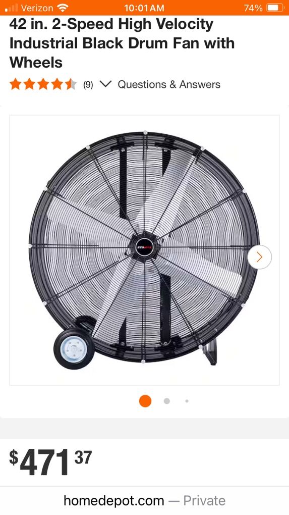 42 in Industrial Fan