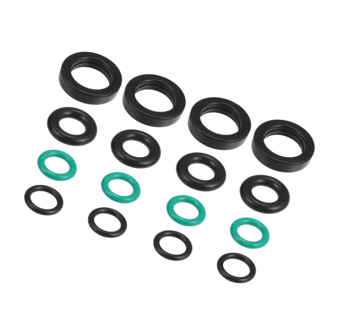 Fuel Injector O Ring Seals for Honda Accord Civic 1988-2002 Rubber Black (Set of 4)