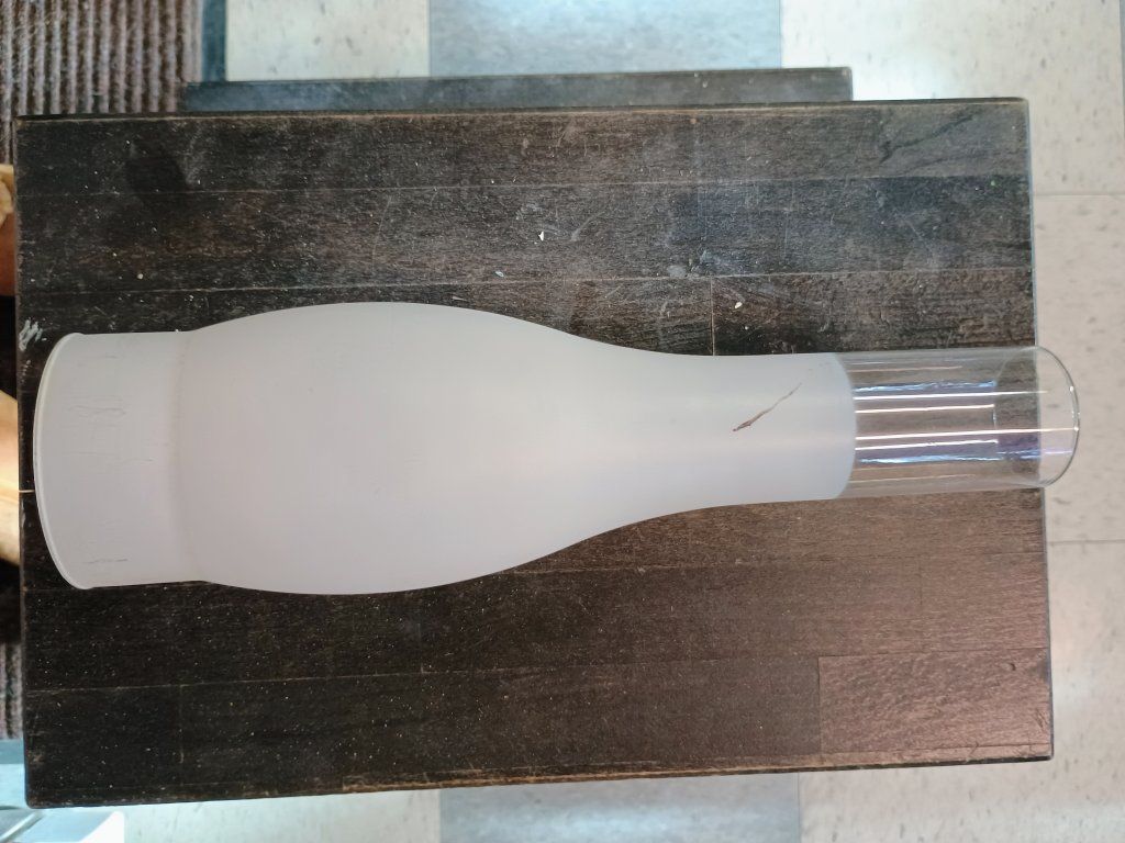 Oil lamp Chimney. 2 7/8" x 12" tall.