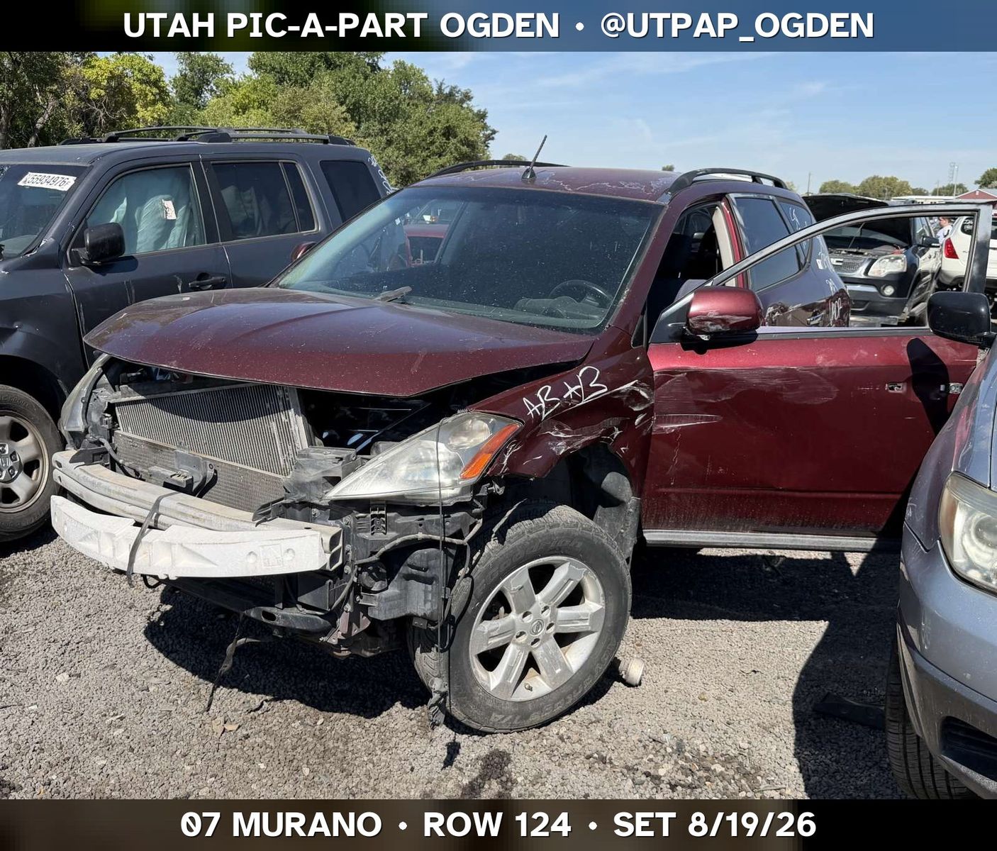 Just In! 2007 Nissan Murano Parts - UTPAP Ogden