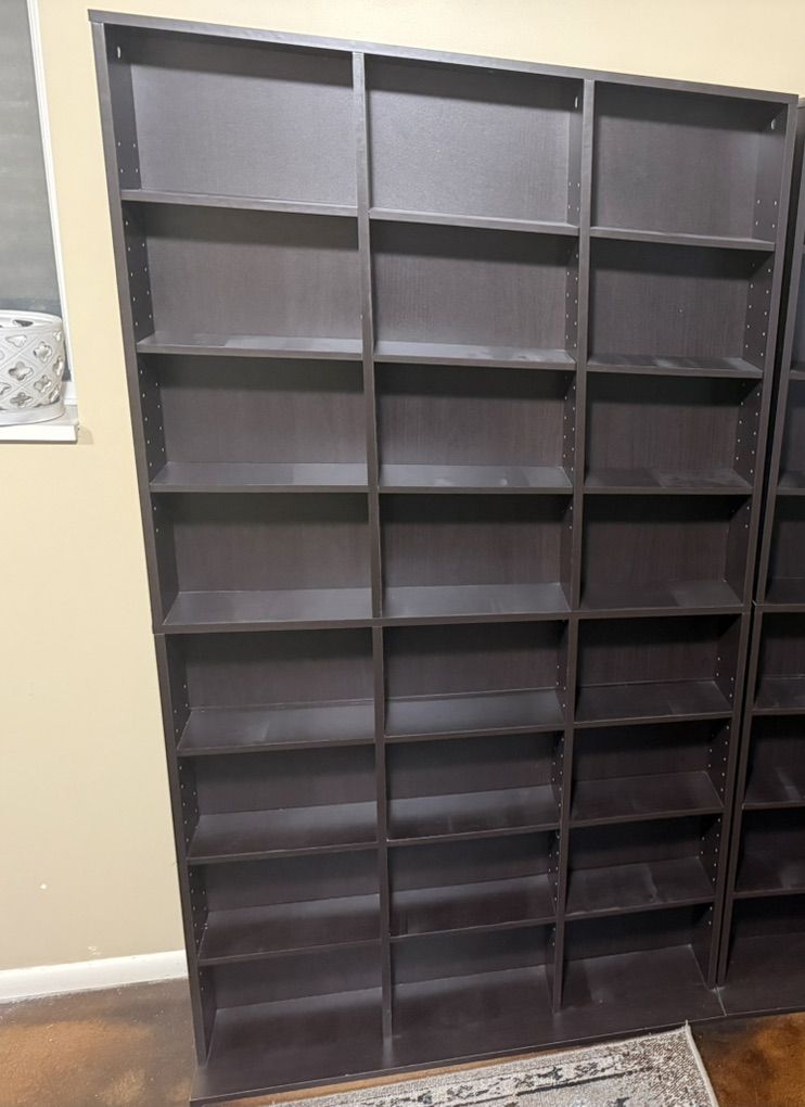 Black Bookshelf used for DVDs