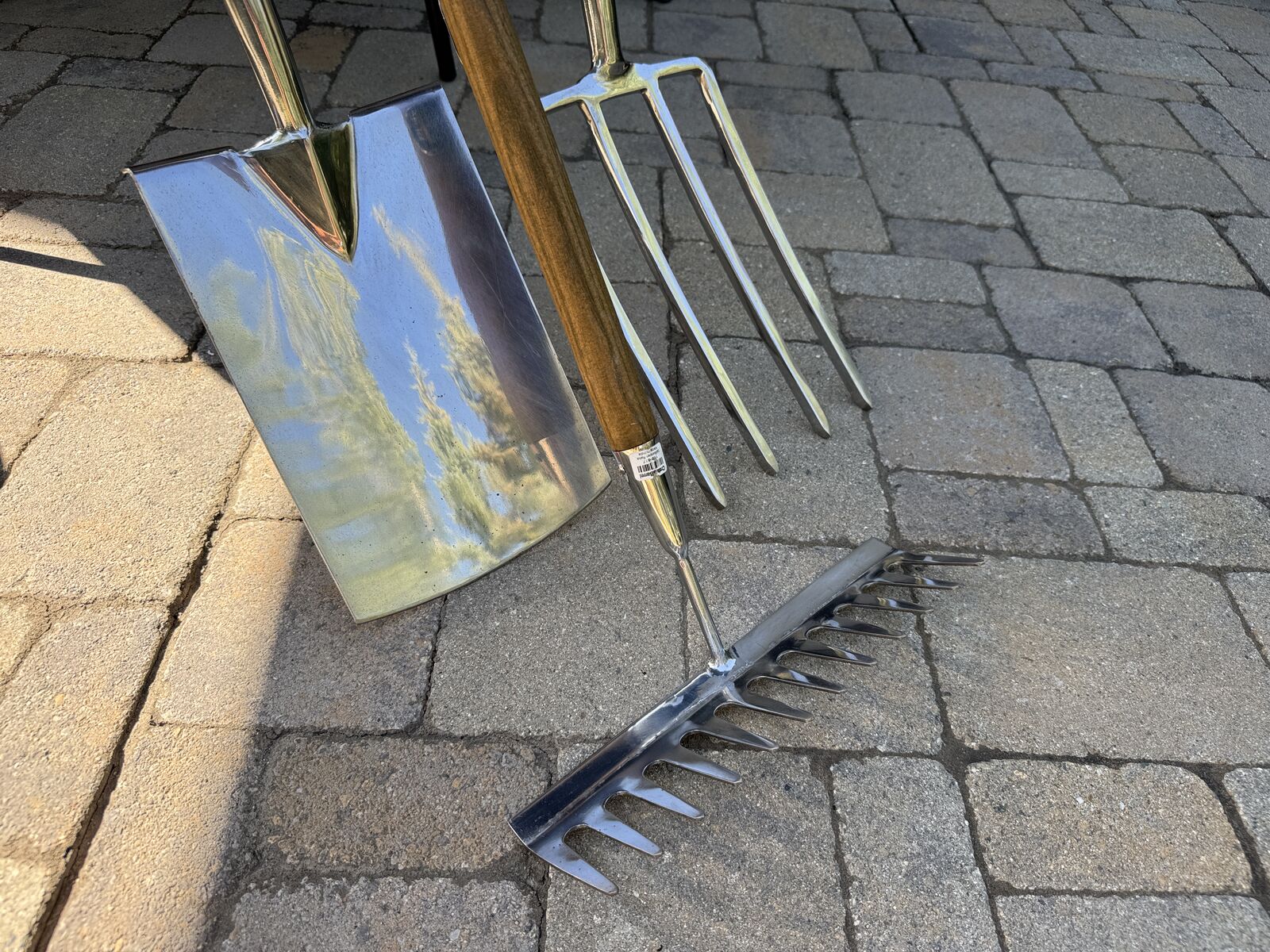 Garden Tool Set - Stainless Steel - Berry & Bird's Heavy Duty - Spade Fork, Digging Spade Shovel, Rake