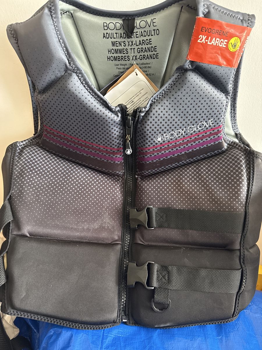 Body Glove Men's EVOGRENE Life Vest - Gray/Black XXL (2X-Large)