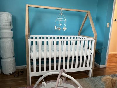 Storkcraft Orchard 6-in-1 Convertible Crib White - Daybed Toddler Full-Size Bed Playhouse