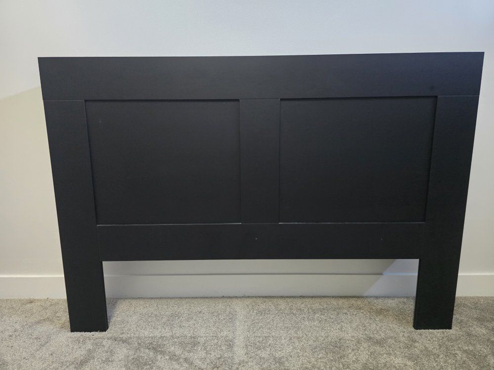 IKEA BRIMNES Queen Storage Bed Frame with Storage Headboard - $325 OBO