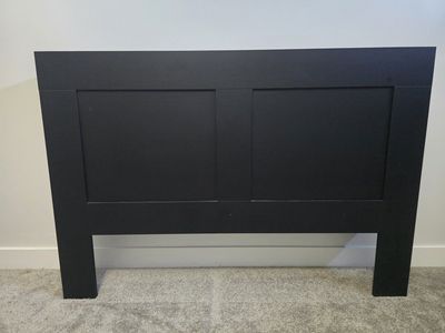IKEA BRIMNES Queen Storage Bed Frame with Storage Headboard - $325 OBO