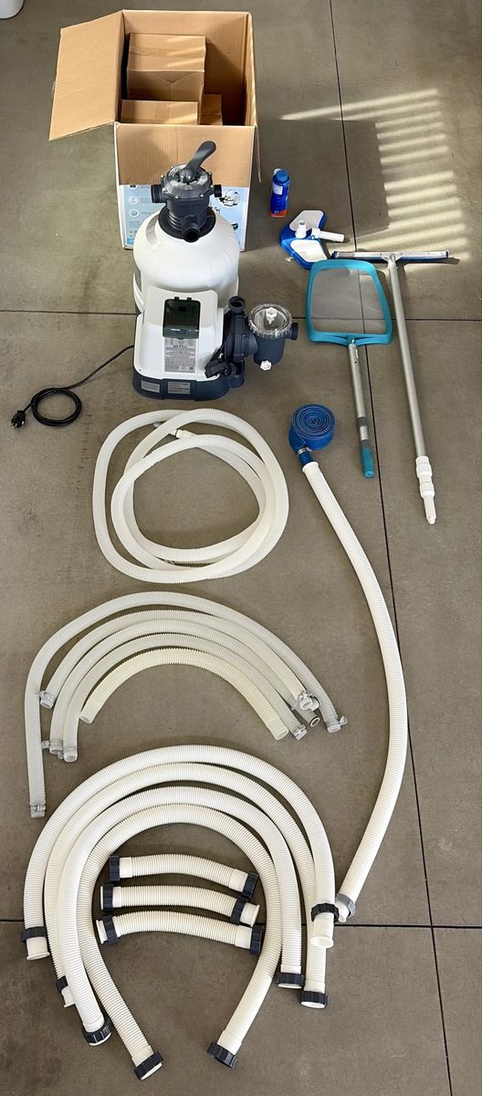 Intex Krystal Clear QX2100 Sand Filter Pump & Saltwater System for Above Ground Pools