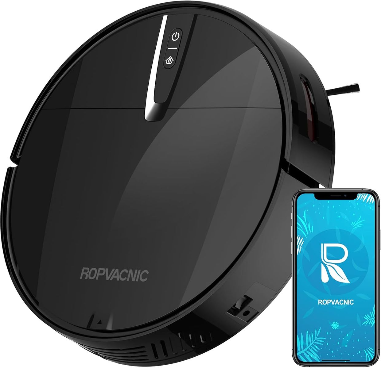 NEW Robot Vacuum Cleaner with 3000Pa Cyclone Suction, APP/Voice/Remote Control, Automatic Self-Charging Robotic Vacuum