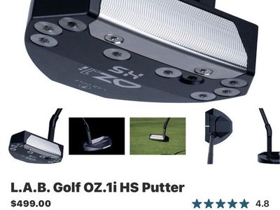 L.A.B. Golf OZ.1i HS Putter Black Heel Shafted Mallet