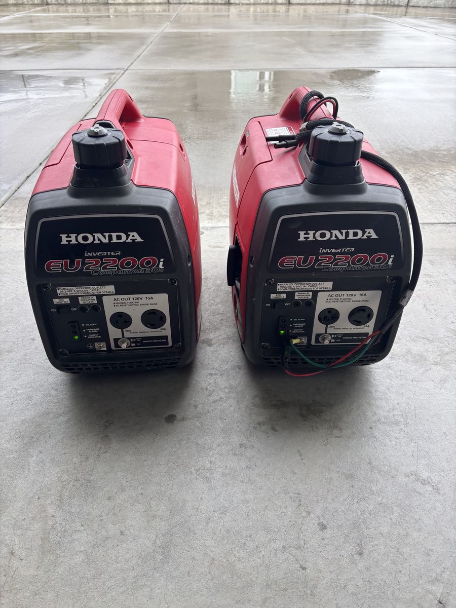 Honda EU2200i Companion Inverter Generators – Pair – Run Great