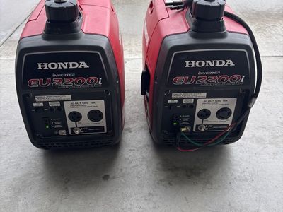 Honda EU2200i Companion Inverter Generators – Pair – Run Great