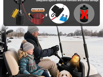 NEW GOLF CART ELECTRIC HEATER (RETAILS: $49.99) 2 AVAILABLE