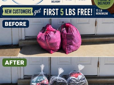 Laundry Done For You Free Pickup/Delivery