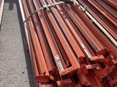 Pallet Racking Uprights and Beams Used