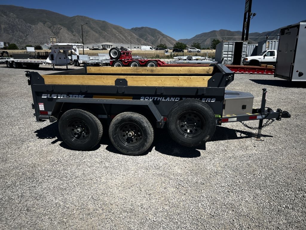 2026 Southland 6x10 10k Tube Frame Scissor Lift Dump Trailer